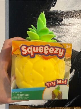 Jumbo Yellow Pineapple Squeeezy Kids Squishy